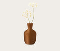 Vase en cuir forme carafe
