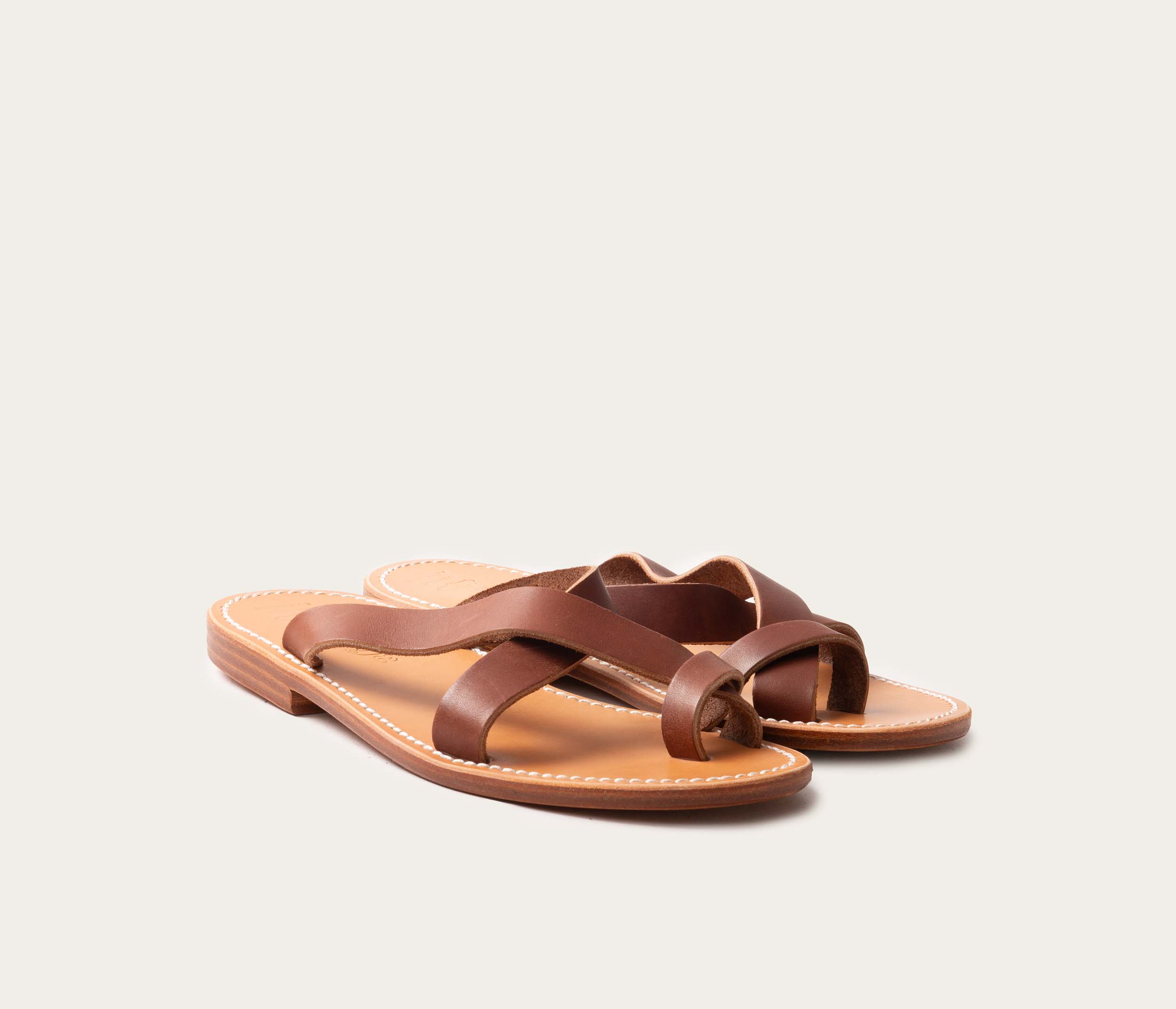 Aubais Sandale Marron - Prix Doux