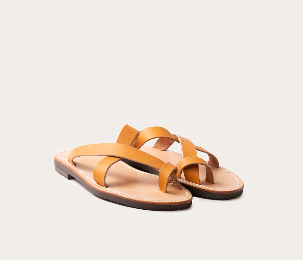 Aubais Sandale Naturel - Prix Doux