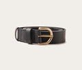 Ceinture 25mm noir boucle or