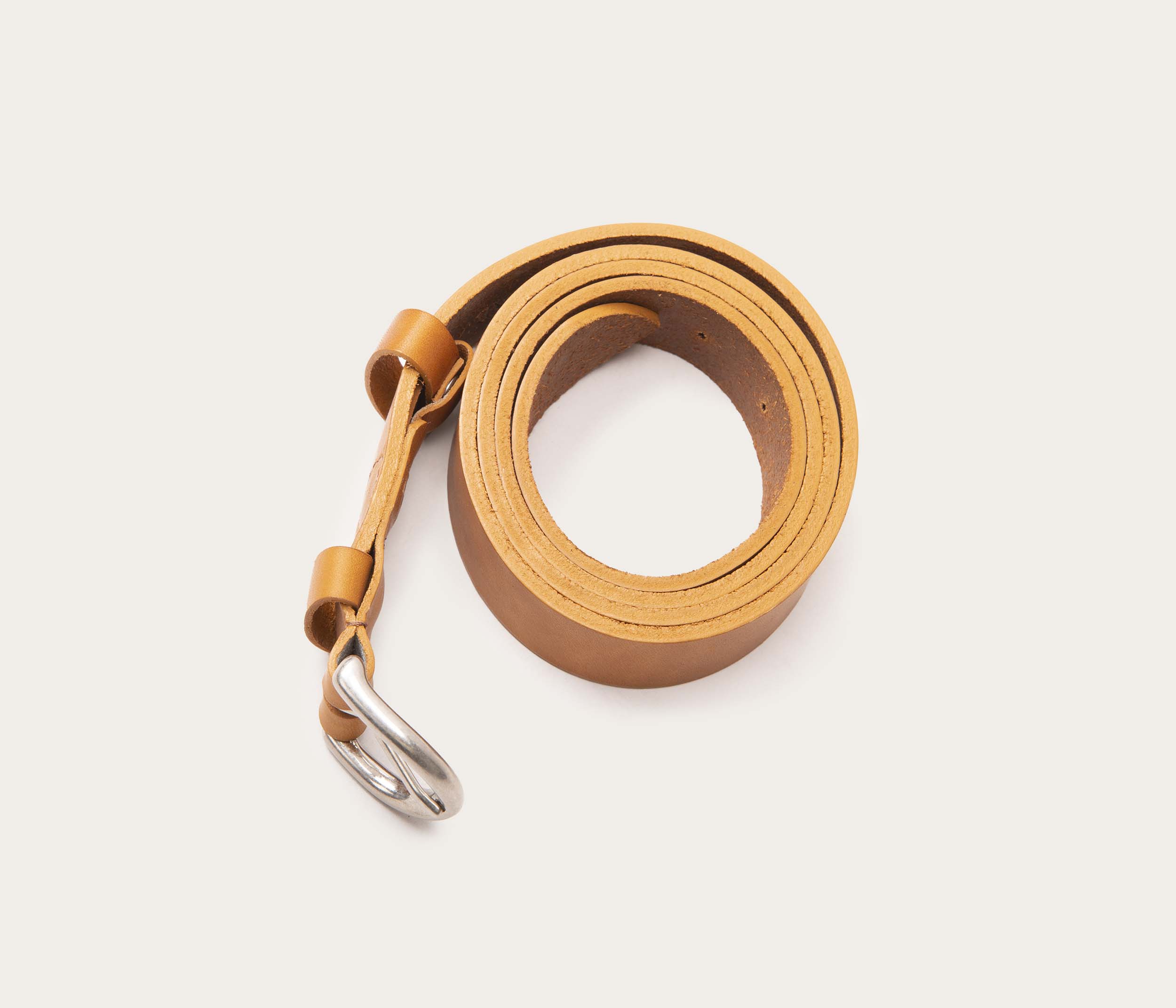 Ceinture 25mm naturel boucle argent