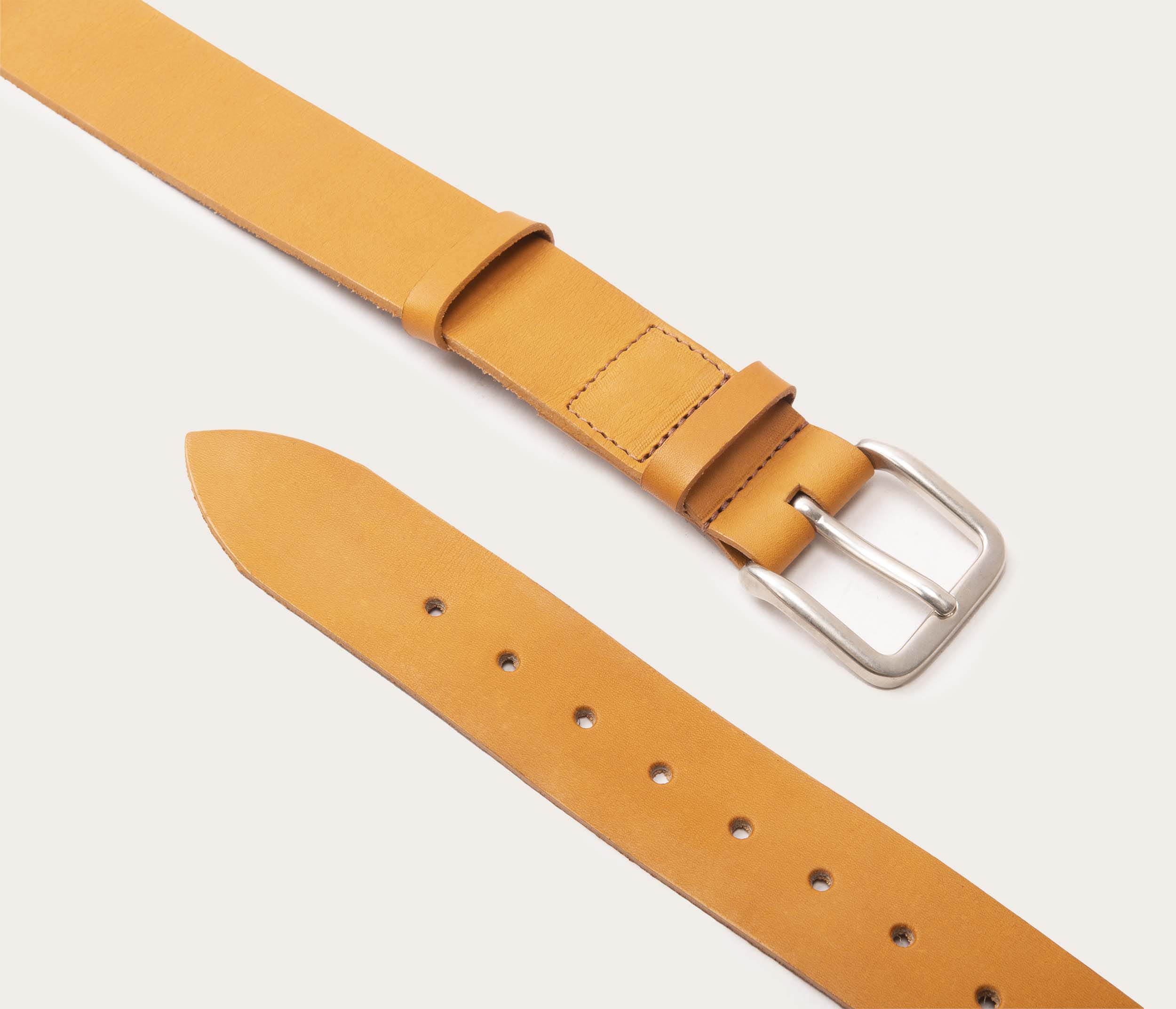 Ceinture 35mm naturel boucle argent