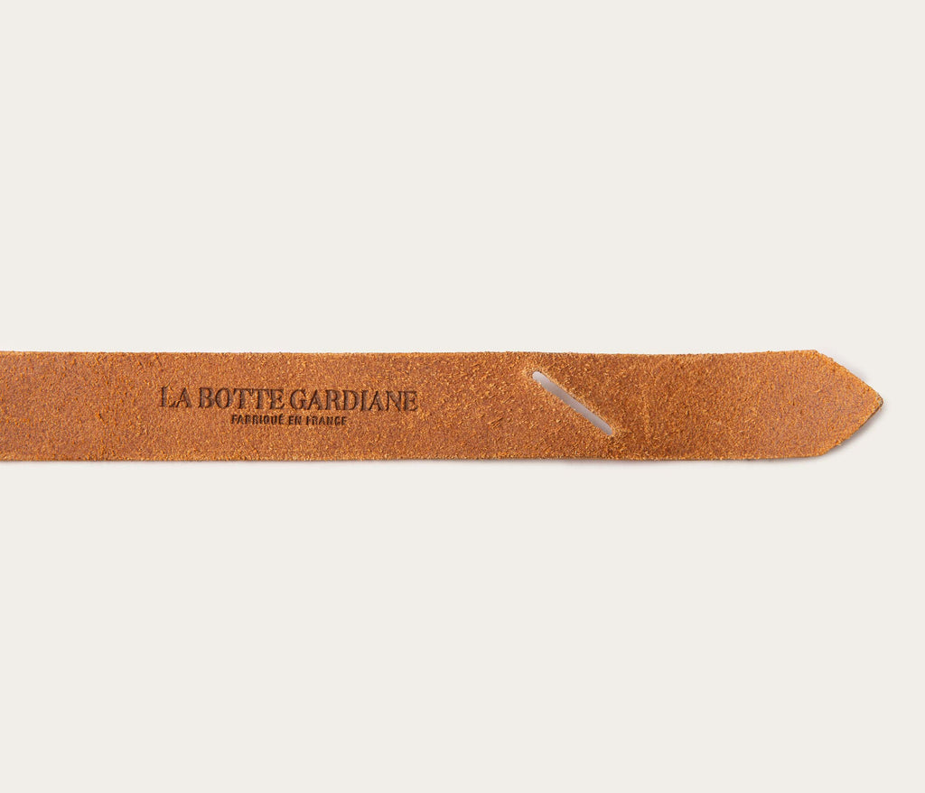 Ceinture nouée en cuir naturel