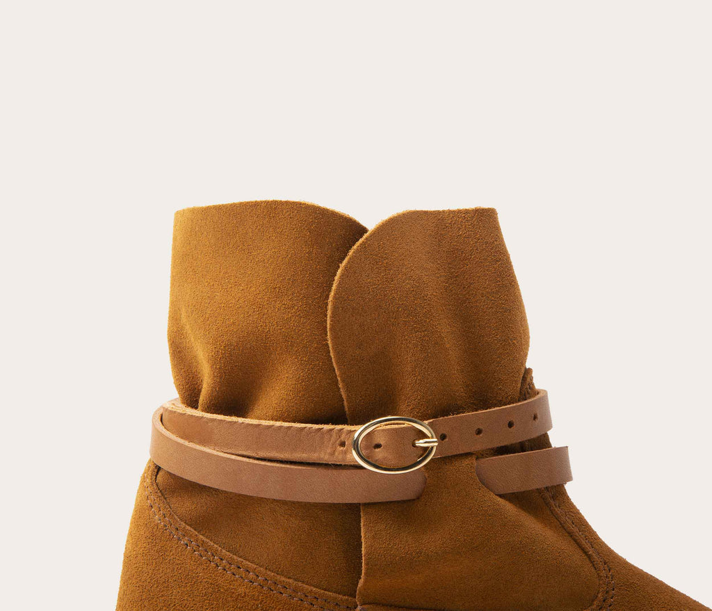 Chelby Bottine Velours Ecureuil - Prix Doux