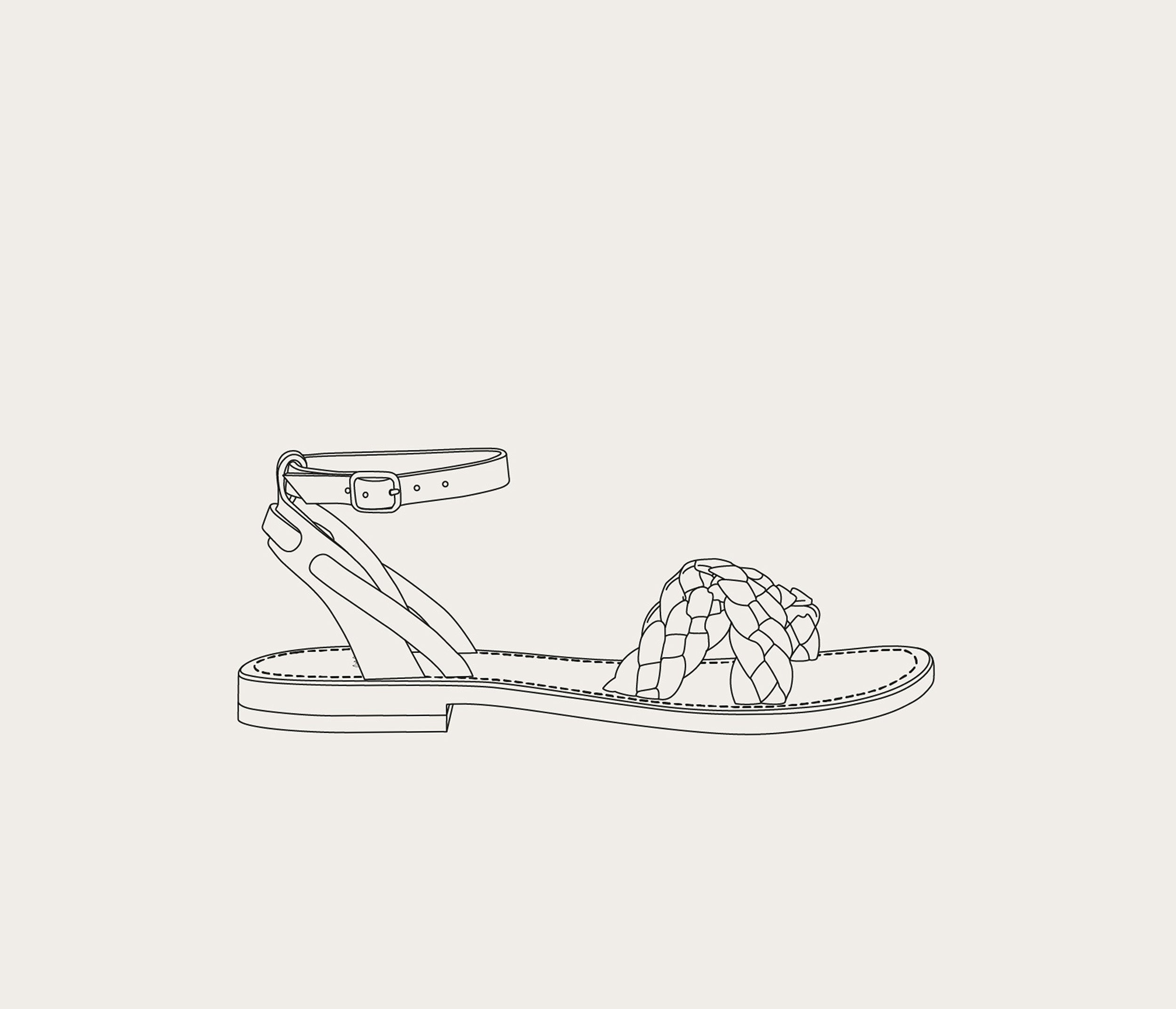Criss Cross Sandale Personnalisable - Archive