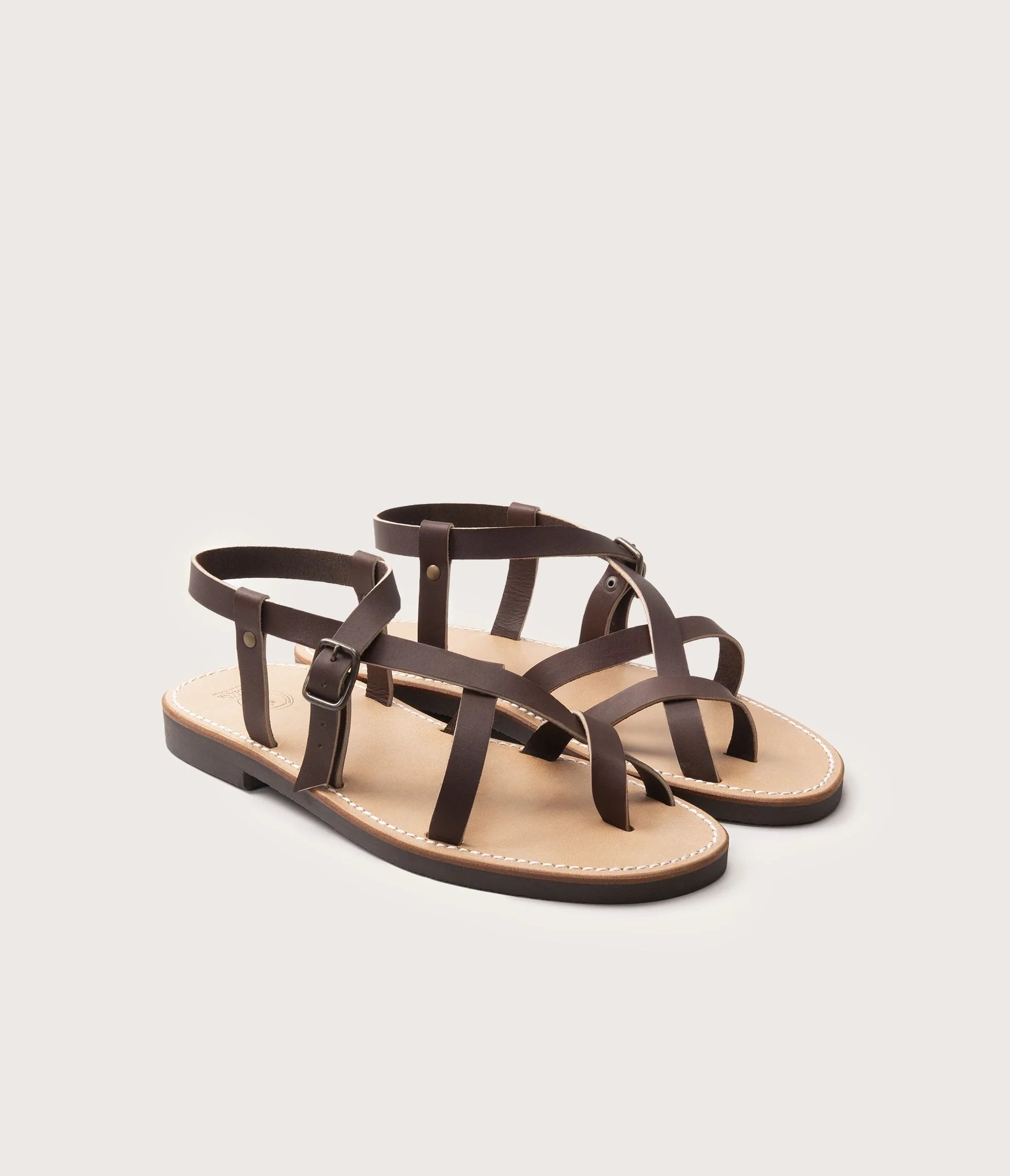 Croisette Sandale Homme Café
