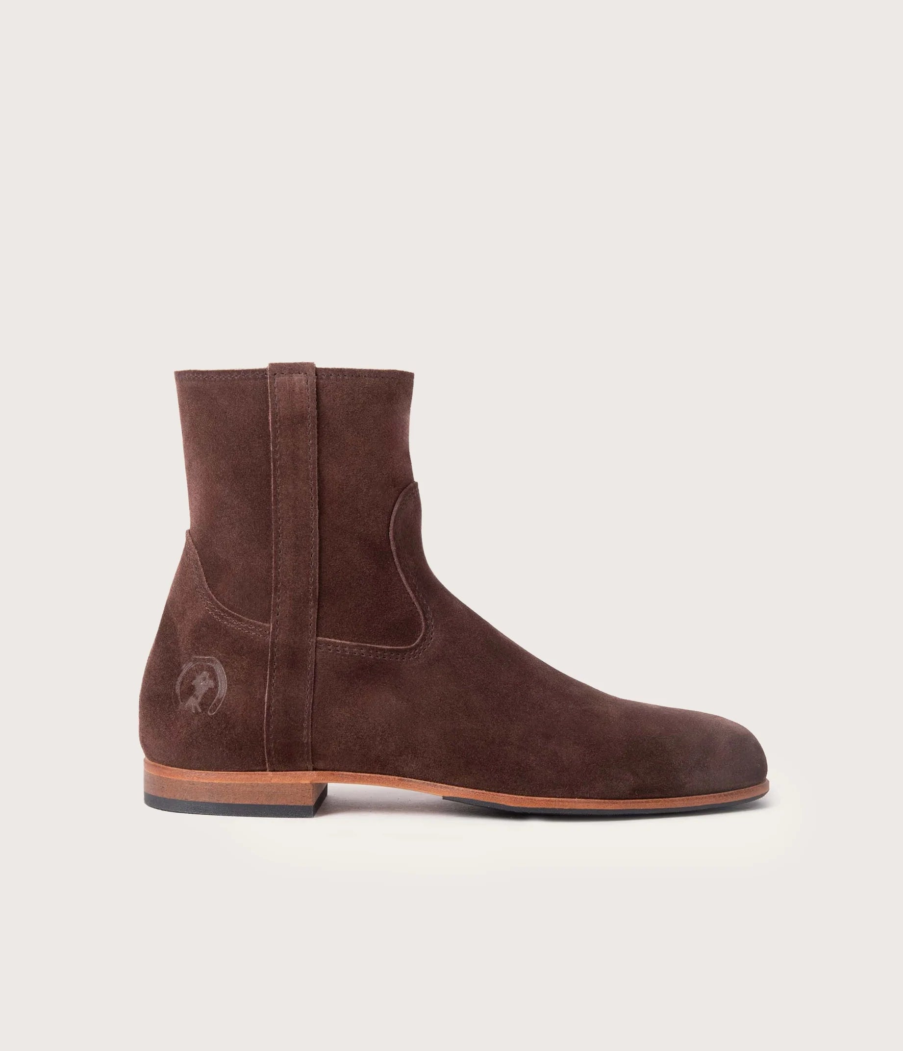 Elie Bottine velours Chocolat