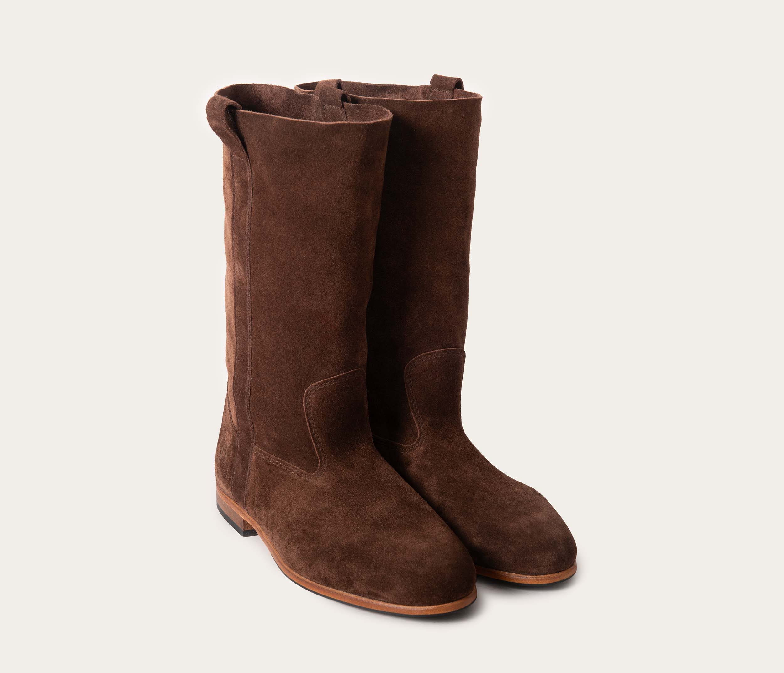 Ella Botte Velours Chocolat