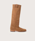 Elloa Botte Velours Havane