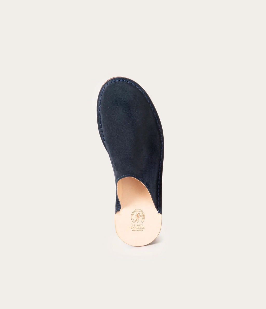 Estérel Mule Homme Velours Bleu