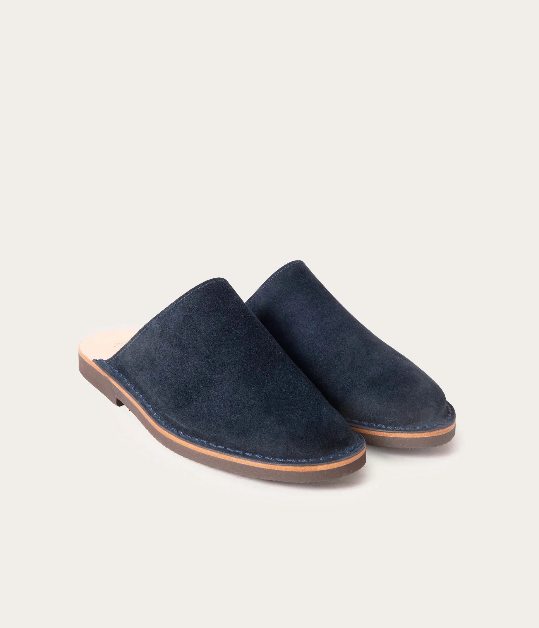 Estérel Mule Homme Velours Bleu