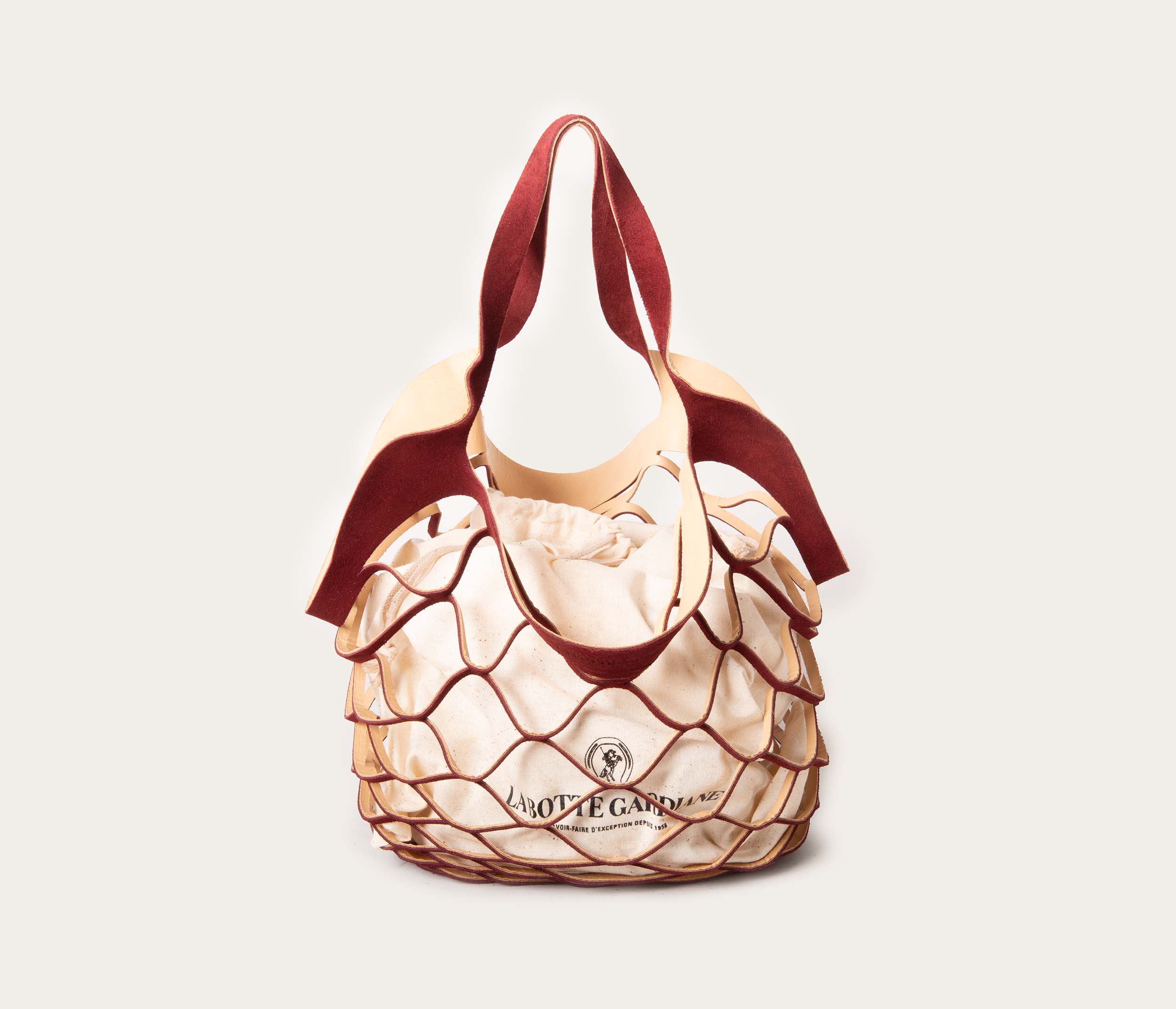 Sac Filet Velours Bordeaux  - Prix Doux