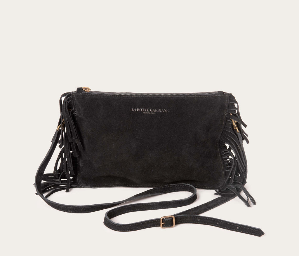 Sac Flo Velours Charbon