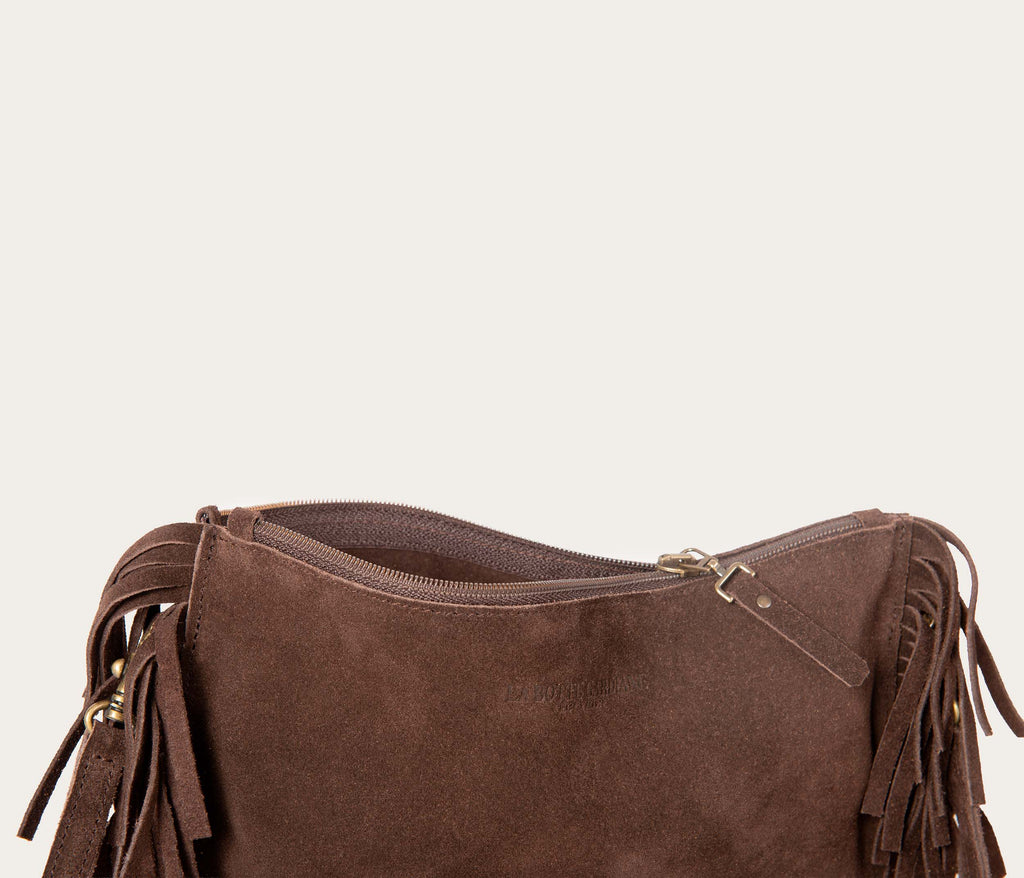 Sac Flo Velours Chocolat