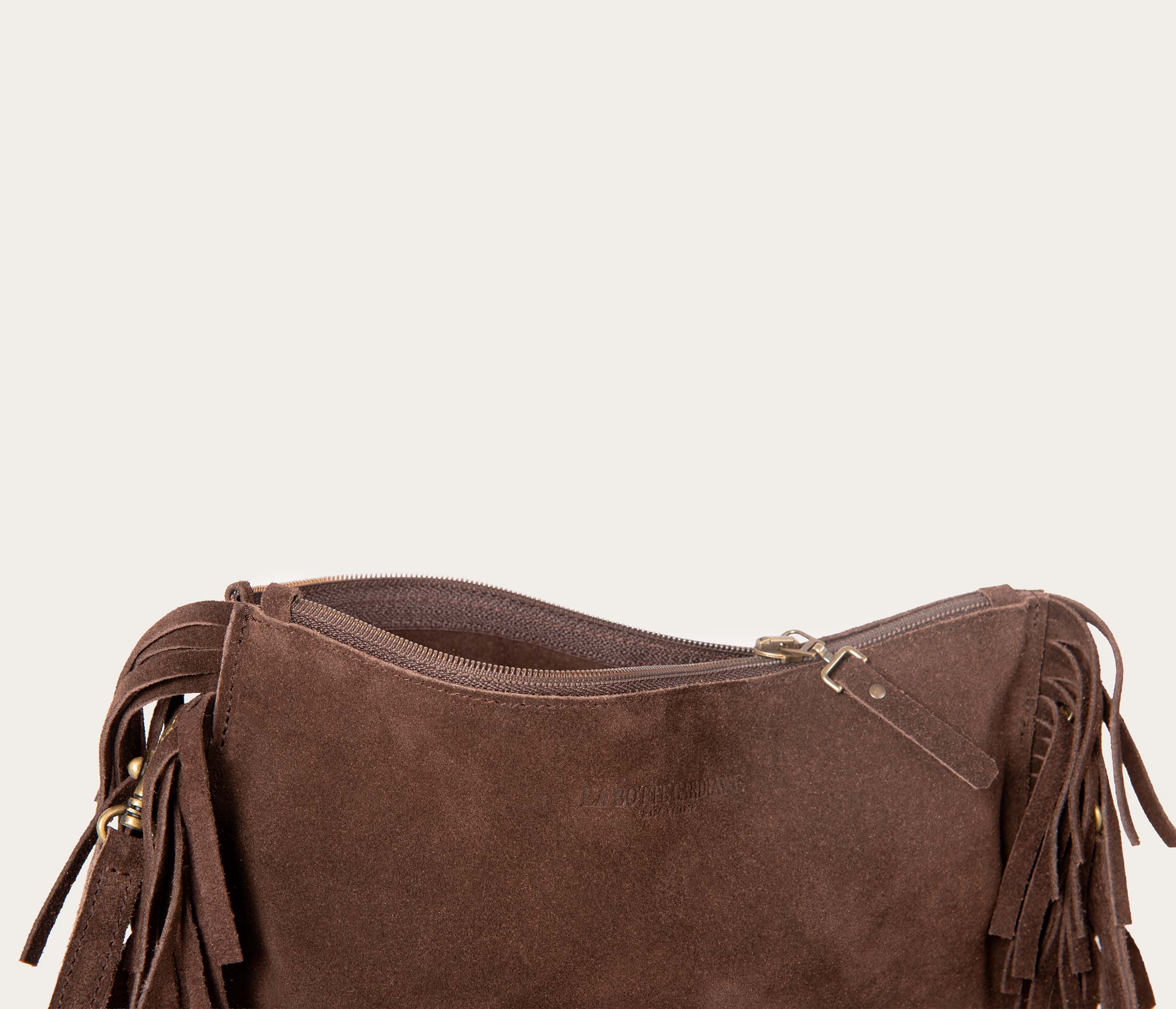 Sac Flo Velours Chocolat