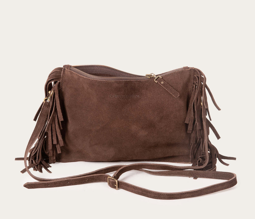 Sac Flo Velours Chocolat