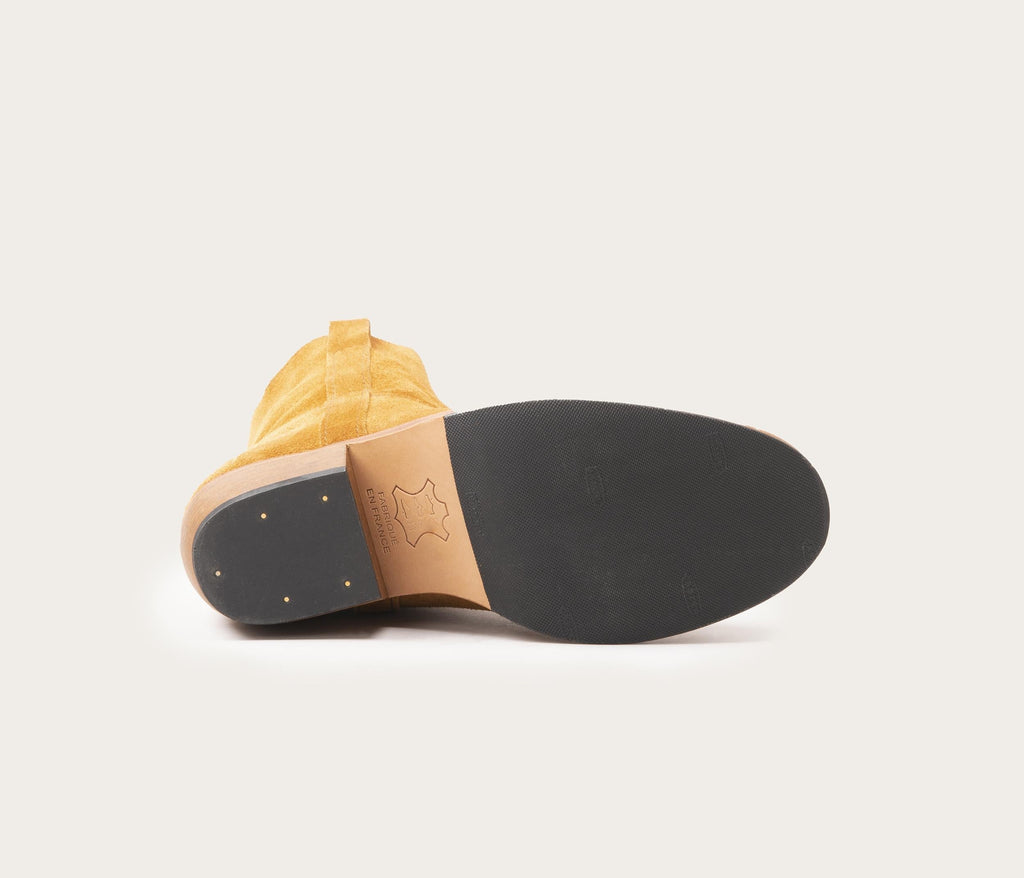 Janis Bottine Velours Ecureuil - Prix Doux