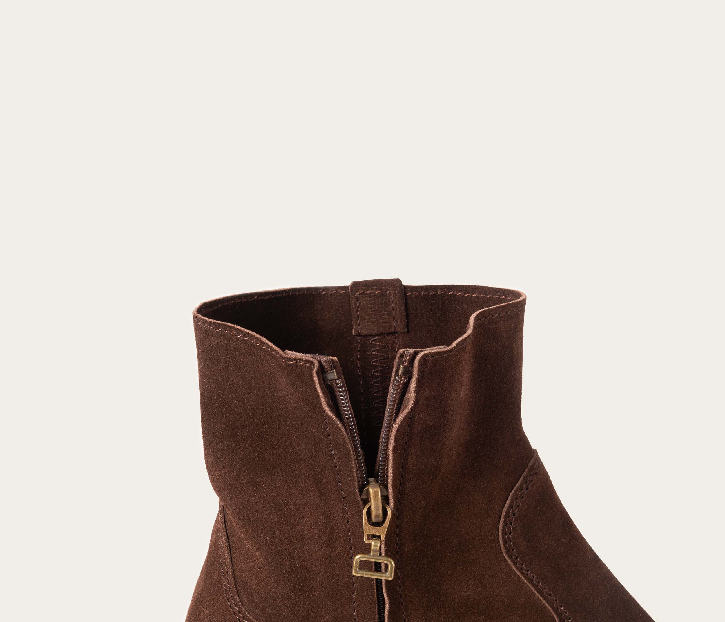 Joy Bottine Velours Chocolat
