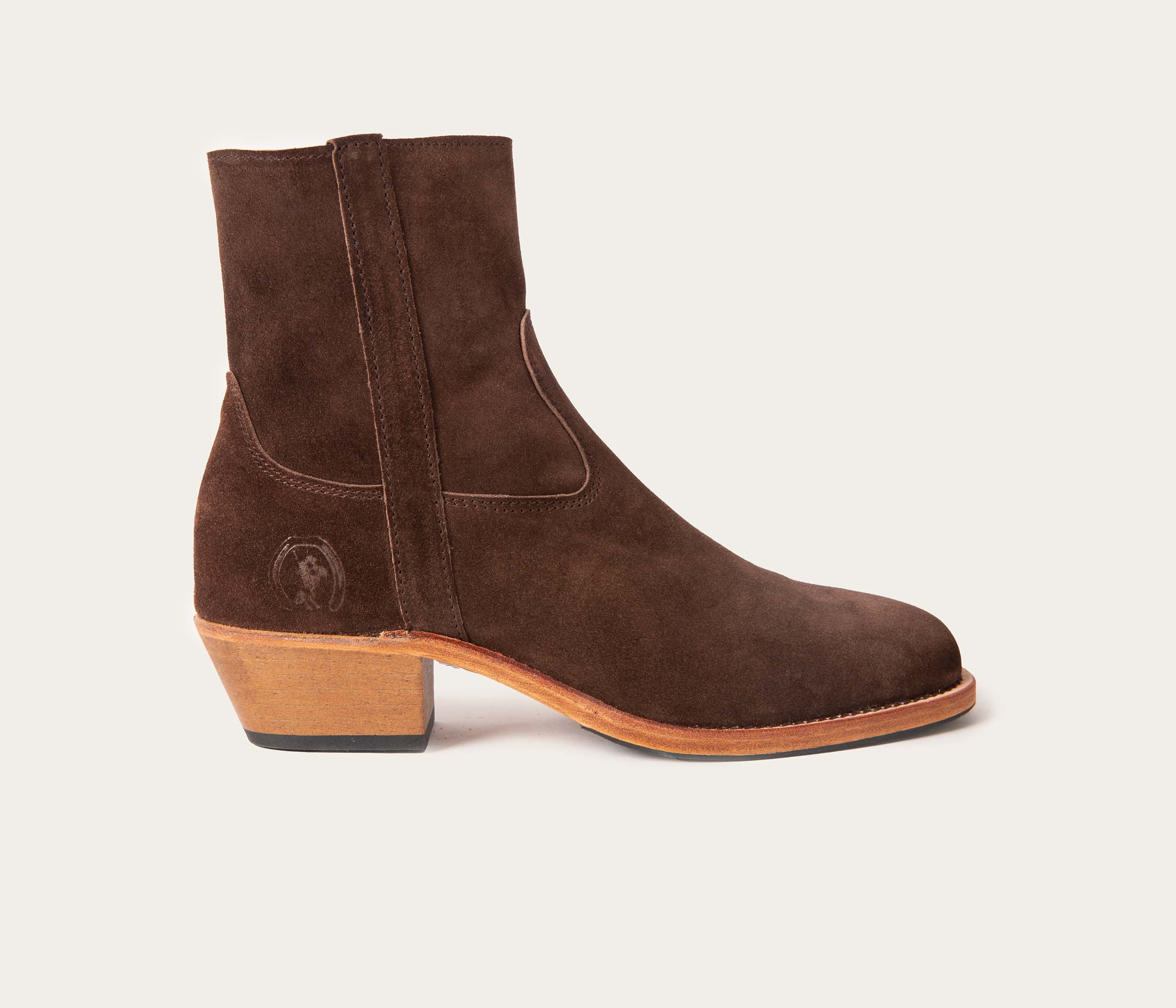 Joy Bottine Velours Chocolat