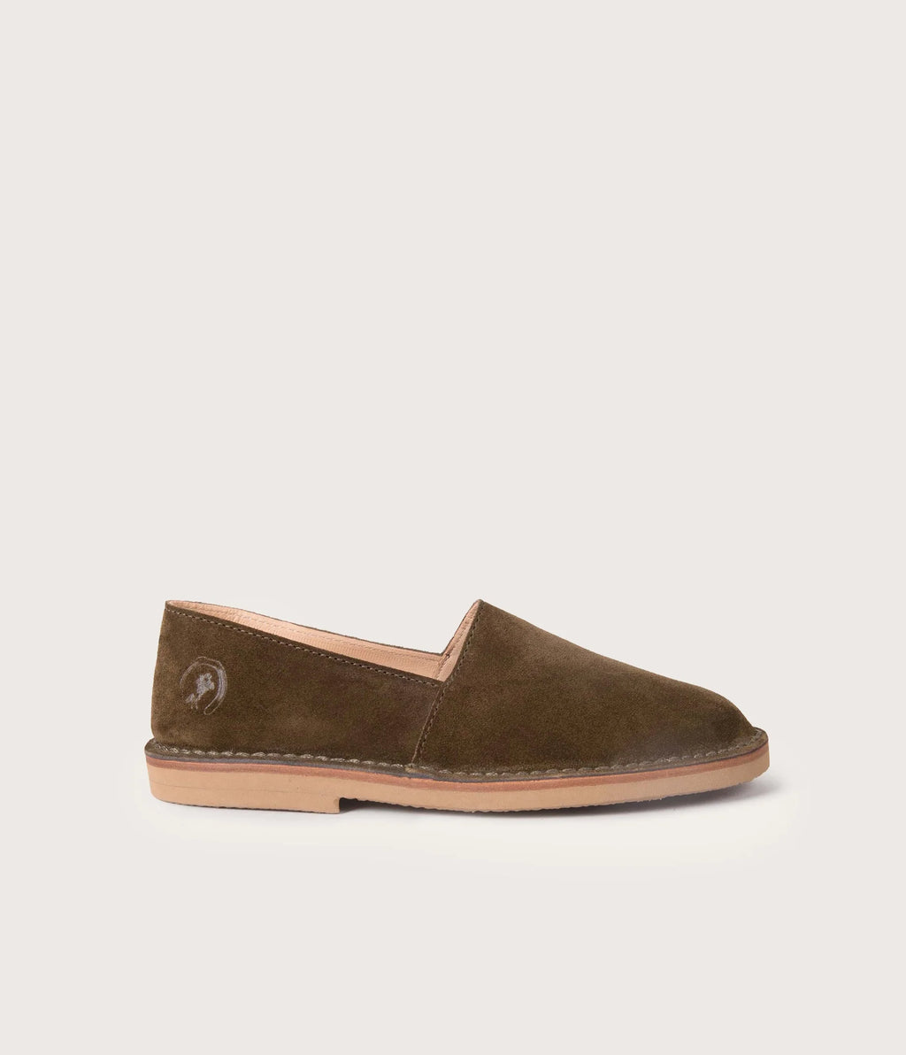 Maurice Mocassin Velours Olive