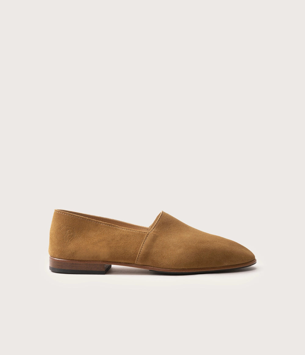 Maury Mocassin Velours Havane