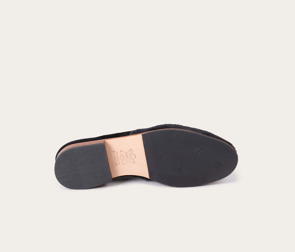 Maury Mocassin Poils Noir