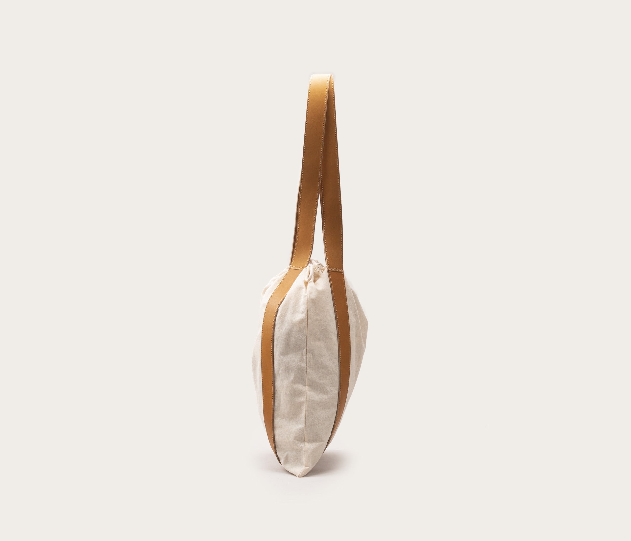 Tote bag Coton & Cuir chêne