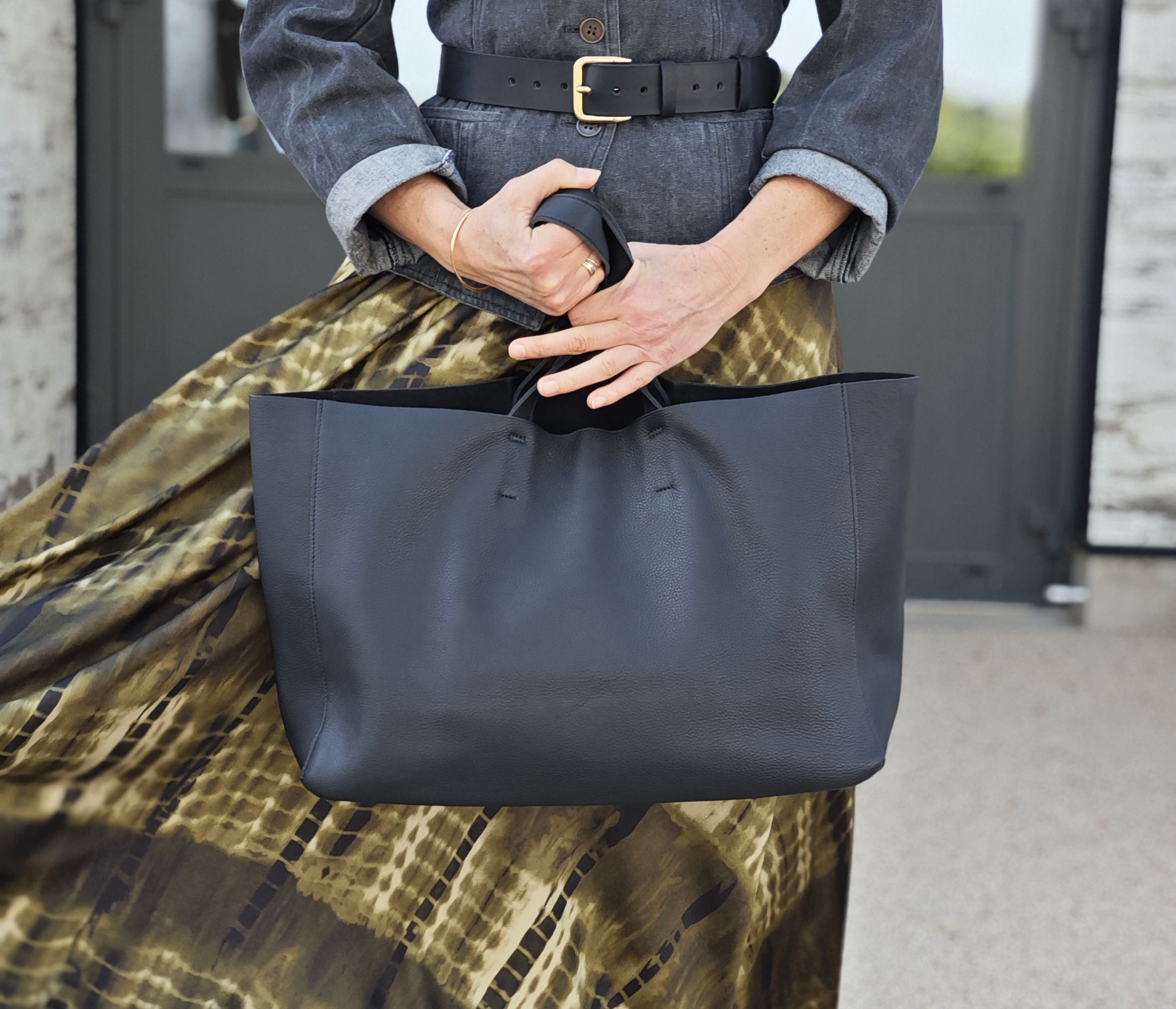 Sac Cabas Souple Noir