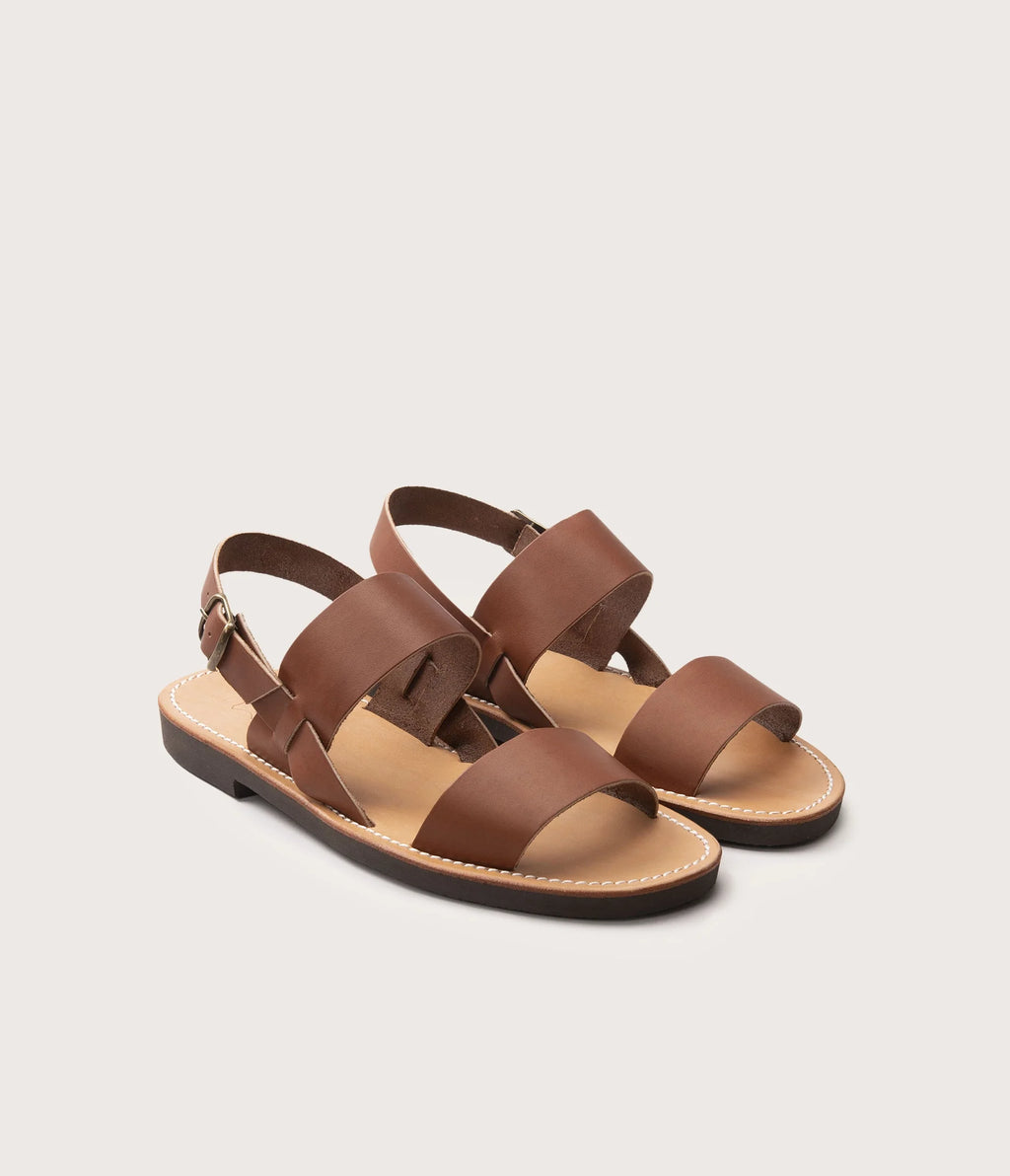 Taizé Sandale Homme Marron