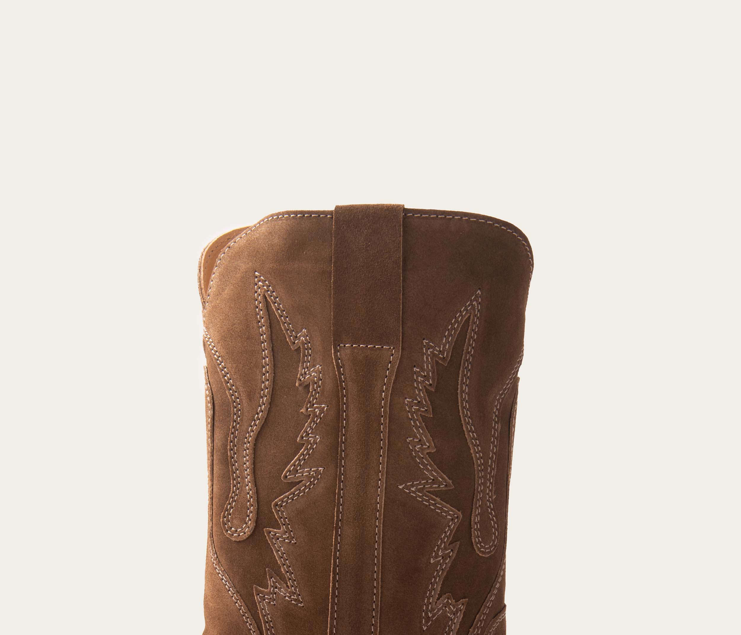 Western Botte Velours Taupe