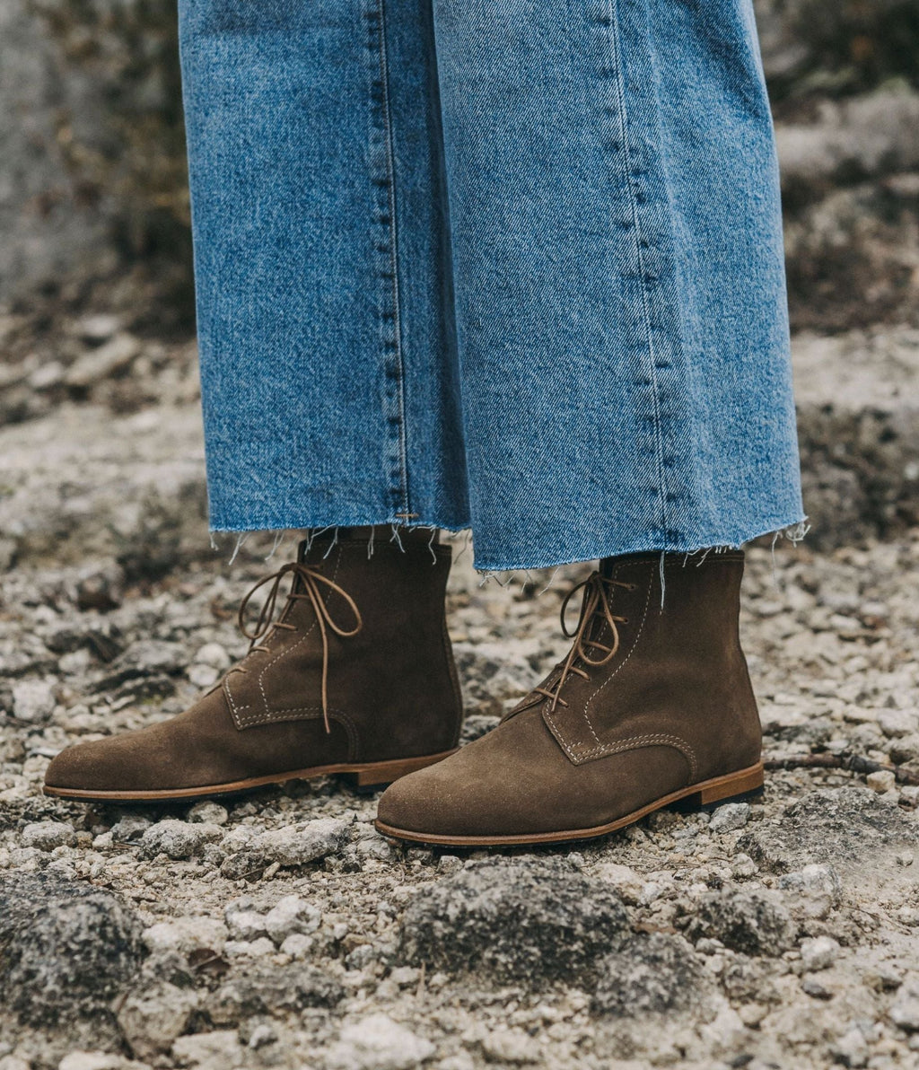 Albert Bottine Velours Taupe