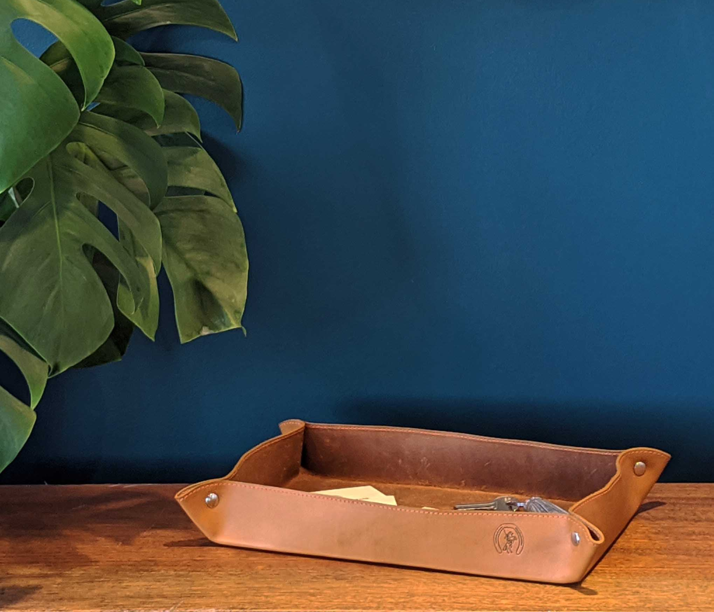 Vide-poche en cuir